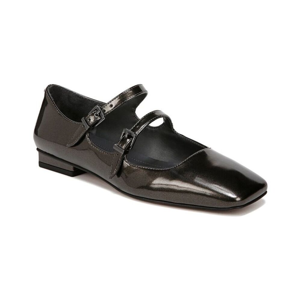 Franco Sarto Metallic Black Mary Jane Flats